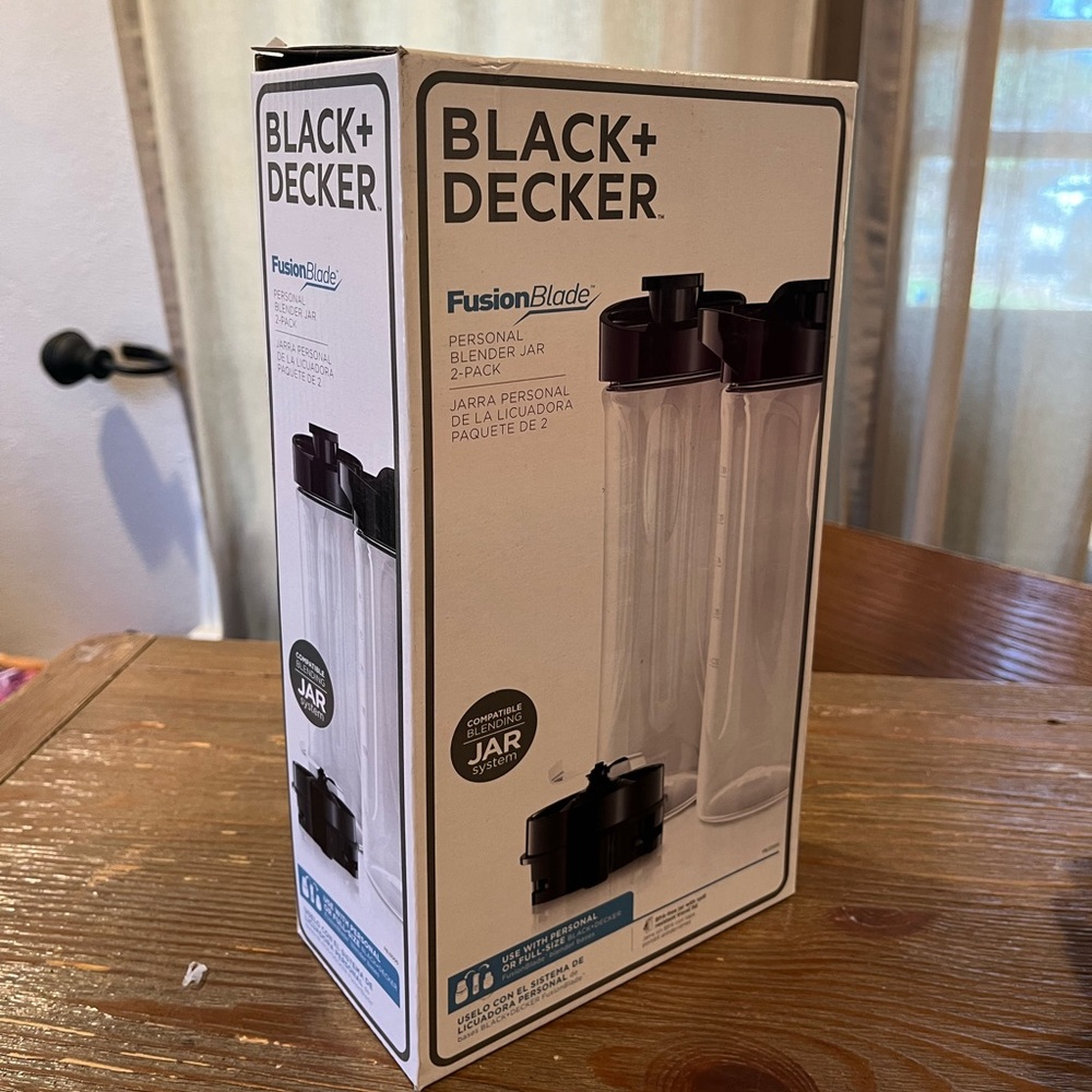 BLACK+DECKER
FusionBlade
PERSONAL BLENDER JAR

2-PACK